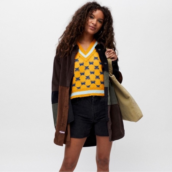 Urban Outfitters Jordie Jacquards Sweater‎ Vest Butterfly Bows XS - Picture 3 of 8